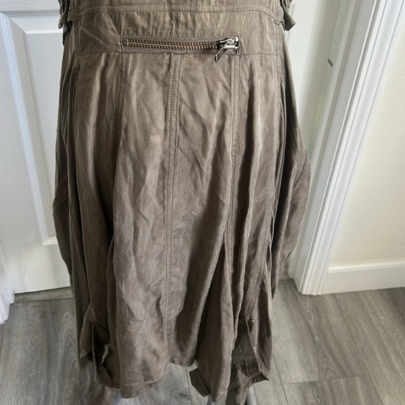 ALL SAINTS PARACHUTE ZEEDA DRESS TAUPE GREEN 10 RARE - Picture 7 of 13